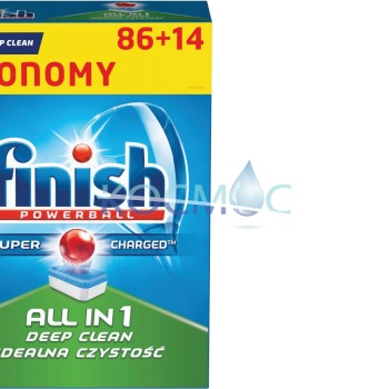 Таблетки за съдомиална FINISH ALL IN 1 ECONOMY 86+14