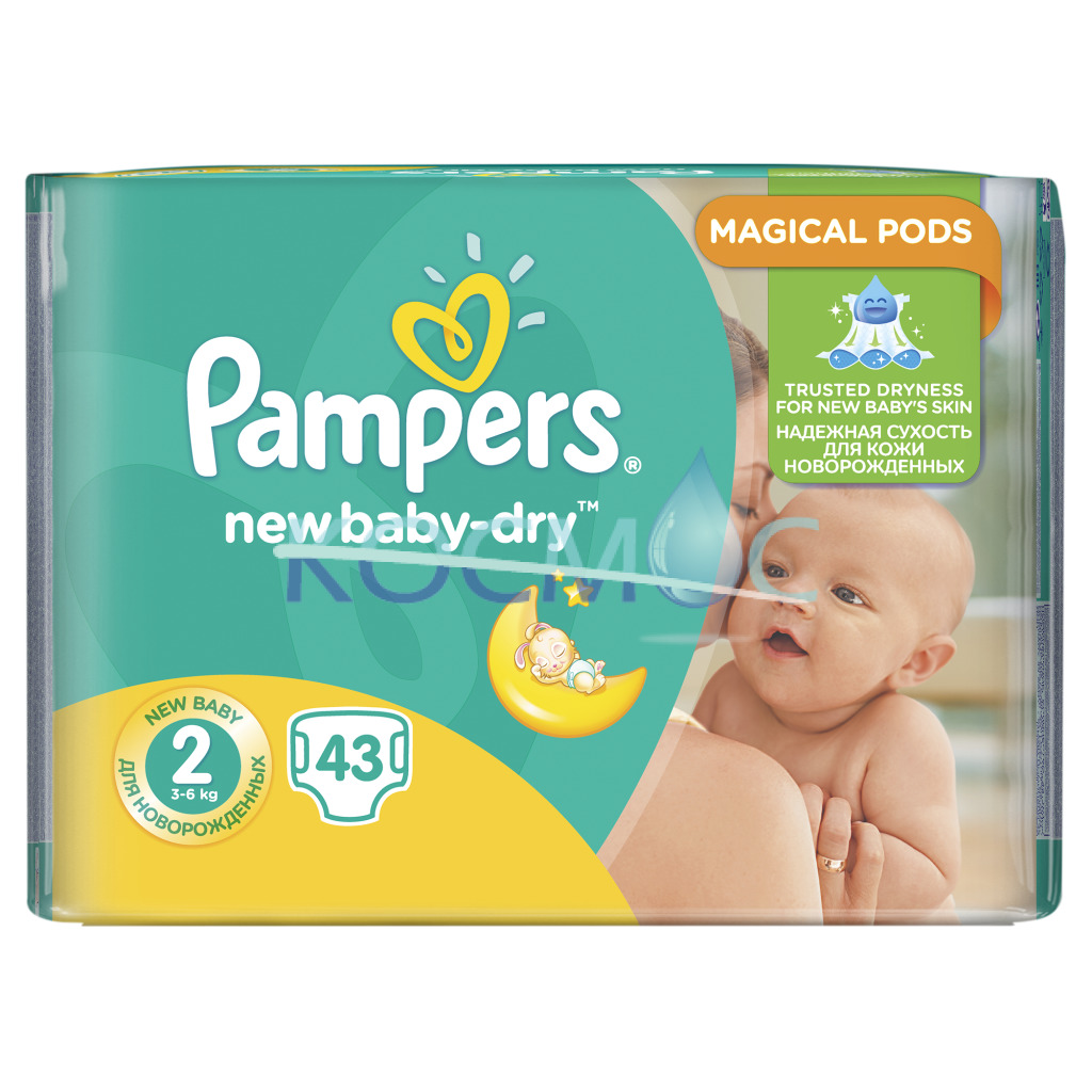 Памперс New Baby - dry 2 3-6кг - 43бр
