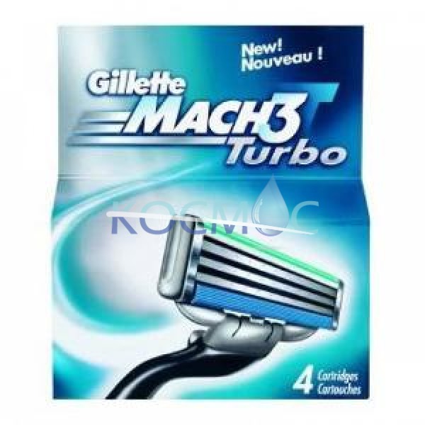GILLETTE MACH 3 TURBO РЕЗЕРВНИ НОЖЧЕТА 4БР.