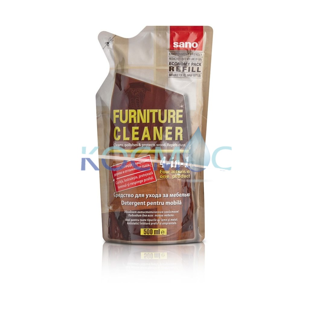Препарат за мебели SANO Furniture Cleaner пълнител 500мл