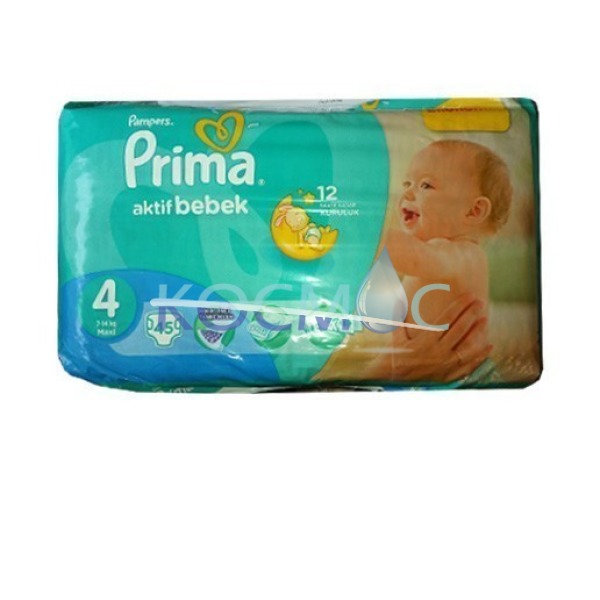 PAMPERS ПРИМА 4 7-14КГ. 45БР.