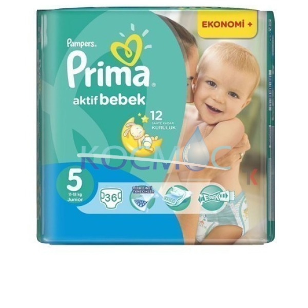 PAMPERS PRIMA 5 11-18кг. 36бр.